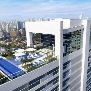 Apartment Lindo No 26ºandar Com Garagem E Limpeza Diaria No Brooklin Sao Paulo