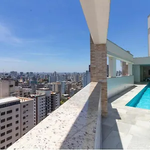 Apartment Mcbv1- Piscina Cobertura Vista Sp Garagem Frei Caneca 44m2 Sao Paulo