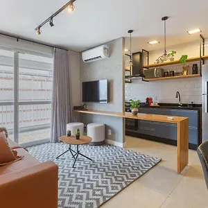 Apartment Easy Star - Belo Apto C/ 2 Quartos, Vaga E Varanda Na Paulista - Np01i *