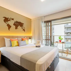 Apartment Easy Star - Charmoso Com Piscina No Brooklin! - Bq01i