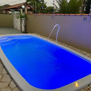 Casa Temporada Piscina Com Hidromassagem Ao Lado Da Praia, Vista Linda, Sp