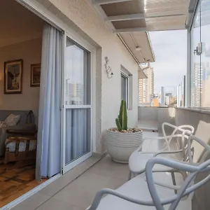 Ape 100 M² Com Terraco Amplo, Garagem E A/c Apartment *