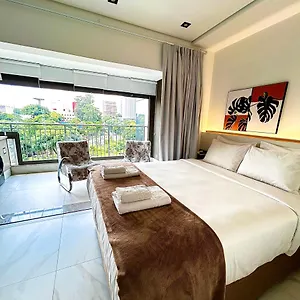 Apartment Em De Luxo-ar Condicinado-perto Do Aeroporto-parque Ibirapuera-metro-aacd-medplex-casv *