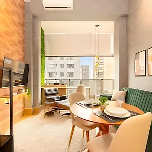 Apartment Easy Star - Charmoso Com Mezanino Em Moema - Sk03i