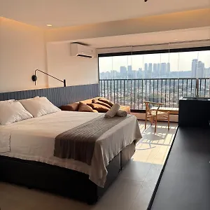 Apartment Com Estacao De Trabalho E Vista Proximo A Faria Lima E Congonhas